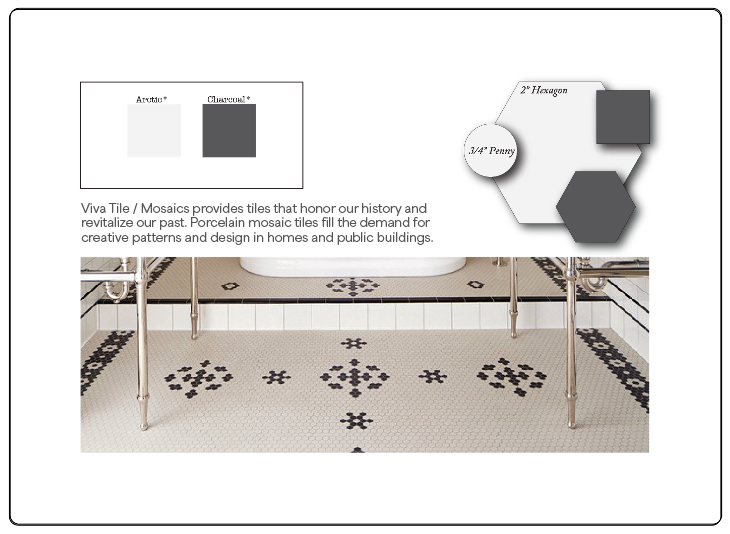 Classic Palette Sample Card [Viva Tile / Mosaics] | Heritage Tile